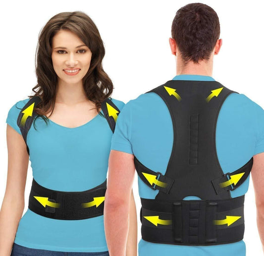 Unisex posture corrector belt in assorted colors, single piece package weighing 400g